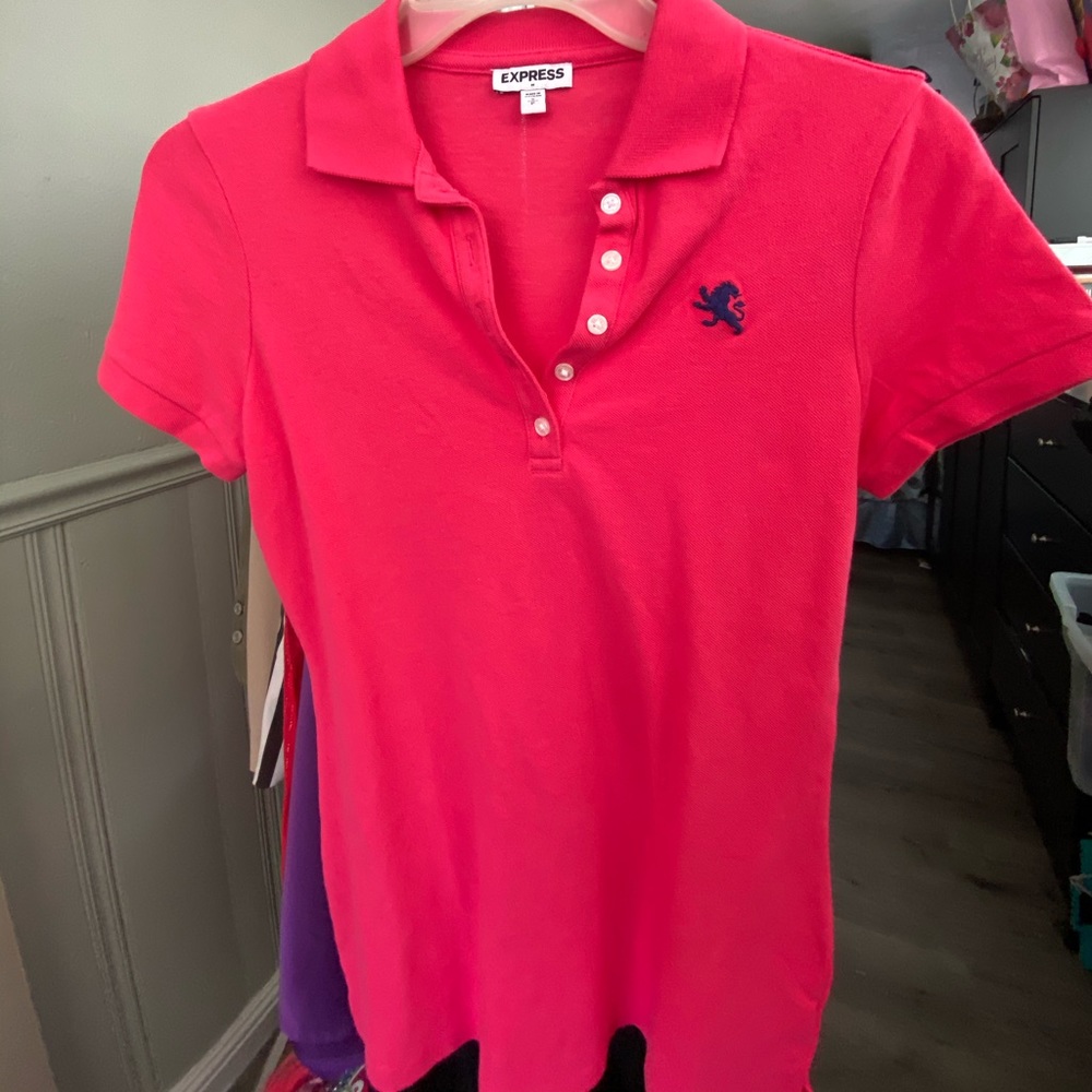 Pink polo shirt
